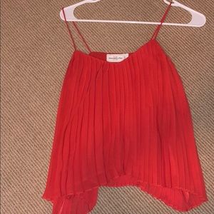 Red spaghetti strap top!